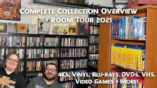 2021 Complete Collection Overview/Room Tour | Blu-rays, DVDs, 4Ks, Vinyl, Video Games + more!