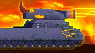 I AM RATTE and BECAME A DEMON! Rebirth of Ratte - Cartoons about tanks
