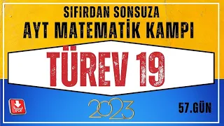 Türev 19 (Türev Grafiği)  AYT Matematik Kampı| 57.Gün |AYT Matematik Konu Anlatım