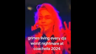 THE PROBLEM WITH @grimes AT @Coachella 2024!! #musicschool #djing #live #show #djset #liveset #music