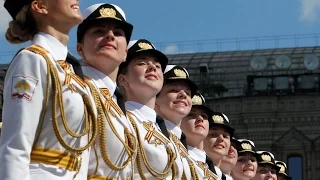 Beautiful Russian Female Military Parade 2017 - Russian Army Parade, Victory Day 2017 Парад Победы