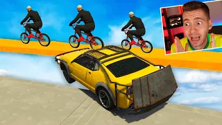 GTA V Online: BMX vs CARRO AÇO - a destruição MÁXIMA!