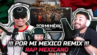 Santa Fe Klan, C-kan, Lefty SM - POR MI MEXICO REMIX 🤯 (REACCION) UNA LOKURAA!! OVELTIME TV