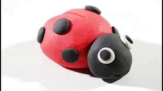 How to make a Clay Ladybug 🐞✨step by step easy tutorial plasticine Play-Doh DIY