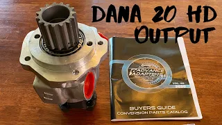 Installing Dana 20 HD Rear Output, Alpine Lizard Jeep CJ5 Rock Crawler 32 Spline Advance Adapters HD