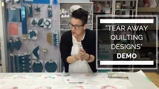 Tear Away Quilting Designs Preparation