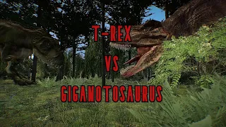 The most deadly TRex VS Giganotosaurus