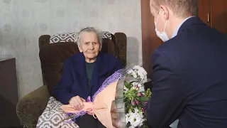 100-летний юбилей отметила ветеран Великой Отечественной войны Анна Волкова