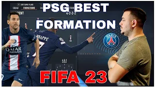 PSG - BEST FORMATION, CUSTOM TACTICS & PLAYER INSTRUCTIONS! FIFA 23