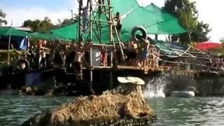 Laos (Vang Vieng) - Christmas Day tubing on the Nam Song River