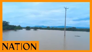 Section of Marigat-Nakuru road at Kures flooded following heavy downpour