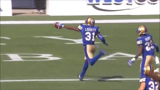 Winnipeg Blue Bombers vs Saskatchewan Roughriders Maurice Leggett Trick Play Punt Return Banjo Bowl