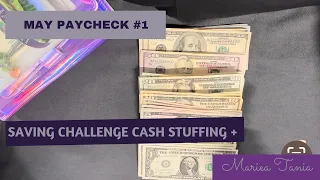 MT Budgets | May Paycheck #1 | Cash Stuffing Savings Challenges & Sinking Funds | Mariea Tania