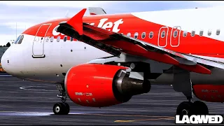 London to Amsterdam schiphol | A320 Real Ops/Fenix NEW CFM Sound | easyJet