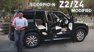 SCORPIO-N z2/Z4 modified w FULL LEATHER INTERIOR | INDIA'S First PEARL INTERIOR | 📞7977493577