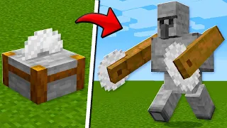 Transformei BLOCOS em MOBS no Minecraft