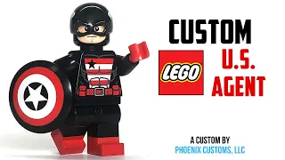 Custom LEGO U.S. AGENT Minifigure from Phoenix Customs