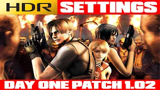 Resident Evil 4 - HDR Settings - Day One Patch 1.02 - PS5/XBOX/PC for LG G2/CX and similar TV's