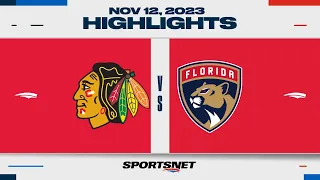 NHL Highlights | Blackhawks vs. Panthers  - November 12, 2023