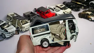 MY ALL CRASHED DIECAST CARS - CARS JUNKYARD Toyota, Honda, Jeep, Mercedes