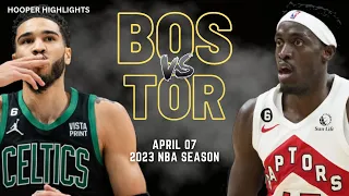 Boston Celtics vs Toronto Raptors Full Game Highlights | Apr 7 | 2023 NBA Season