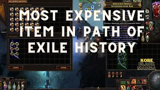 Most Expensive Item in Path of Exile History, Story of its Unlucky Creation