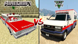 Minecraft ambulance car vs GTA 5 ambulance van - which is best?