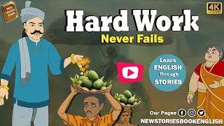 Hard Work English Moral Story - how to learn english through story  - Stories in English