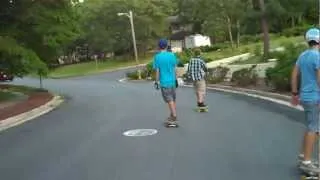 Funny longboard bail