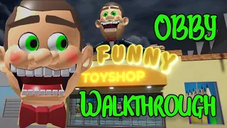 Escape Mr Funny's ToyShop SCARY Obby Roblox Gameplay Walkthrough Secret Present ALL Badges