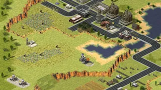 outpost valley Map | Red Alert 2 | Extra hard AI | Brutal AI | 7 vs 1 | Russia