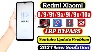 Redmi 8/9/9c/9t/9i/9a/10a FRP Unlock Without PC 2024 | Redmi MIUI 12.5 Google Account Bypass✅