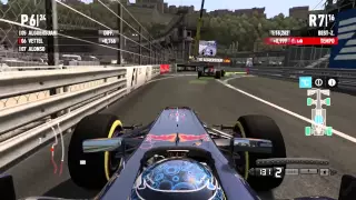 F1 2011 Gameplay Monaco HD (PC) + Safetycar + 20% Race + RedBull Vettel + max details 1920x1080