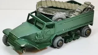 Army Half Track Mark III,  Matchbox restoration  no 49, toy car, renewing repair