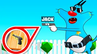 Jack Hide As A Gun And Oggy Didn't Know | In Peekaboo | Rock Indian Gamer |