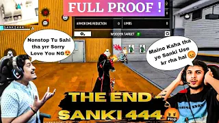 THE END - SANKI 444 🤬| Reality of @GyanGaming Guild Member - Using Hack in Live |@NonstopGaming_