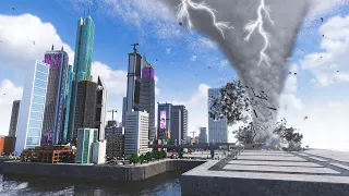 😱 Realistic Tornado Destruction | Teardown