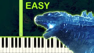 NEW GODZILLA THEME | Godzilla vs Kong - EASY Piano Tutorial