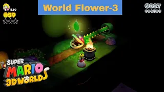 Super Mario 3D World: World Flower-3: Piranha Creeper Creek after Dark (Green stars)