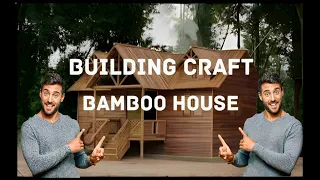 Building Craft Bamboo House With Private Underground Secret Living Room | My Craft