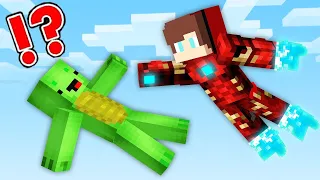 JJ Became IRON MAN and Saved Mikey in Minecraft Challenge Maizen Superhero