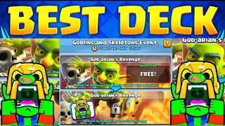 Best Decks For Gob-Arian's Revenge Challenge In Clash Royale (Goblin And Skeletons Event) New Emote😍