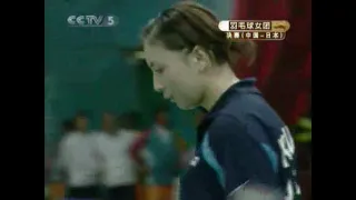 2006 AsianGames TeamEvents Final Chn vs Jap M2 WD YangWei ZhangJiwen vs KumikoOgura ReikoShiota