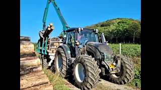 🌲 Valtra N174 & Pfanzelt L14 • *Young operator* • Valtra in forest • forestwork • Part-2🌲