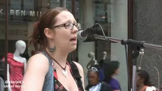 Emma - Romeo & Juliet (Dire straits Cover) Briggate Leeds city centre - HD