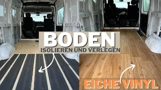 Unterkonstruktion, Isolierung und Vinyl-Boden im Van | Opel Movano | Teil 3