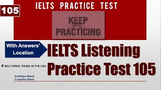 Self-Drive Tours In The USA | Test 105 | IELTS LISTENING PRACTICE