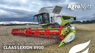 Igangkjøring av CLAAS LEXION 8900 TERRA TRAC