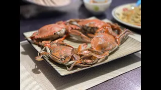 Crabbing with Z in Galveston, Texas