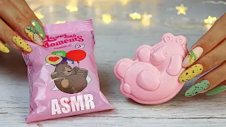 ASMR SOAP Pink Carving Long NAILS TAPPING | АСМР Самое ТВЕРДОЕ Мыло Триггеры резка Шепот 100% УСНЕШЬ